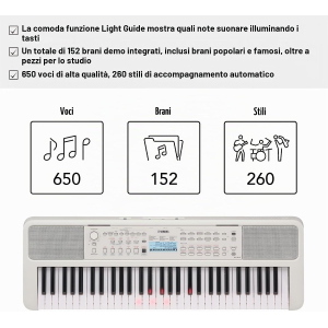 Yamaha EZ310 TASTIERA PORTATILE A 61 TASTI SENSIBILI AL TOCCO