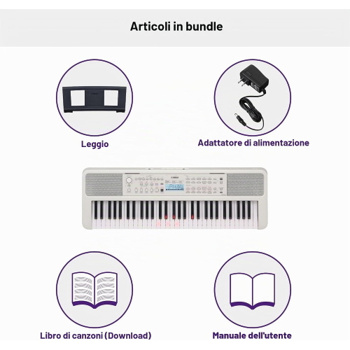 Yamaha EZ310 TASTIERA PORTATILE A 61 TASTI SENSIBILI AL TOCCO