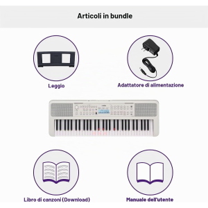 Yamaha EZ310 TASTIERA PORTATILE A 61 TASTI SENSIBILI AL TOCCO