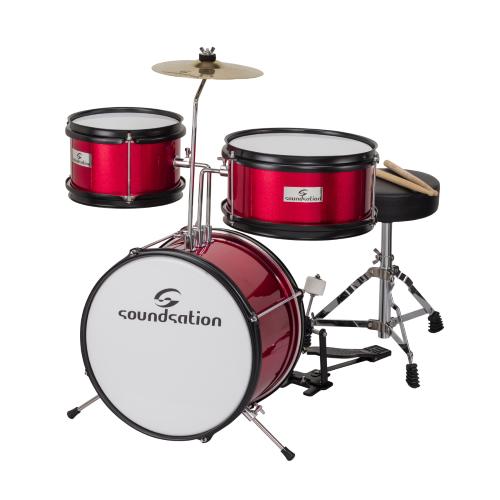 Prodotto: R720R - SOUNDSATION JDK313-MR BATTERIA ACUSTICA PER BAMBINI DA 3  FUSTI COMPLETA ROSSO - Soundsation (Batterie - Batterie Acustiche);