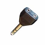 Adattatore da spina jack diam. 6,3 mm. stereo a causa Prese jack diam. 3,5 mm. mono.