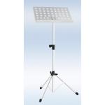 LEGGIO CON TAVOLA IN METALLO FORATA COLORE BIANCO