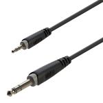 Cavo adattatore 3.5mm Jack maschio STEREO - 6.3mm Jack maschio STEREO / 3mt
