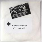 CORDA SINGOLA PER CHITARRA BATTENTE 3° SOL 0.35.+
