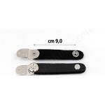CHIUSURA PER MANTICE FISARMONICA cm 9  nero ( COPPIA) SERRAMANTICI
