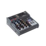SOUNDSATION Mixer Professionale 4 Canali con Media Player, BT & Effetto Eco Digitale 