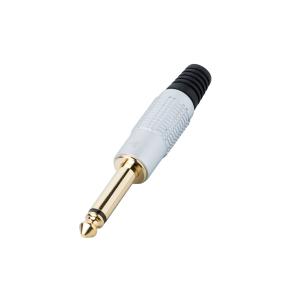 BESPECO S60BKR CONNETTORE jack mono Ø 6,3 mm con connessioni dorate corpo in alluminio