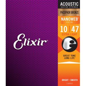 CORDIERA ELIXIR PER CHITARRA ACUSTICA PHOSPHOR BRONZE EXTRA LIGHT - 010/047