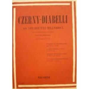 CZERNY C. - DIABELLI A.: 40 STUDIETTI MELODICI PER PIANOFORTE A 4 MANI RICORDI