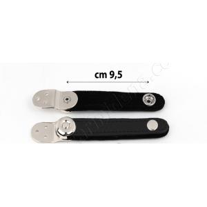 CHIUSURA PER MANTICE FISARMONICA 9.5 CM NERO ( COPPIA )