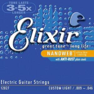 CORDE PER CHITARRA ELETTRICA ELIXIR NANOWEB 9-46 ANTI-RUST CUSTOM LIGHT