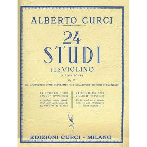 Curci Alberto 24 Studi per violino (1°Posizione) Op.23 Curci