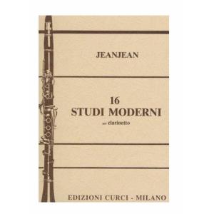 JEANJEAN : 16 STUDI MODERNI PER CLARINETTO CURCI EC10770