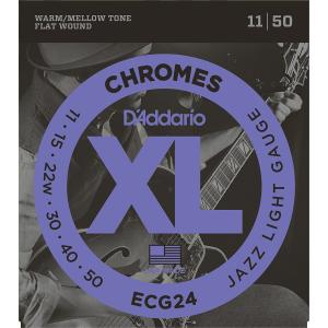 D'ADDARIO ECG24 CORDIERA PER CHITARRA ELETTRICA FLAT WOUND 011/050