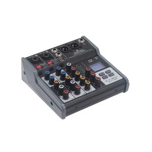 SOUNDSATION MIOMIX 202M Mixer Professionale 4 Canali con Media Player, BT & Effetto Eco Digitale 