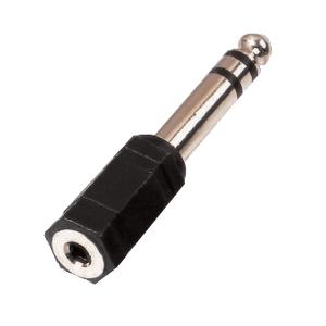 ADATTATORE JACK FEMMINA 3.5MM - JACK MASCHIO 6.3MM STEREO (CONF.1 PEZZO)