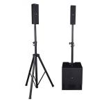 SISTEMA DI AMPLIFICAZIONE A COLONNA 2.1 PORTATILE 1000W