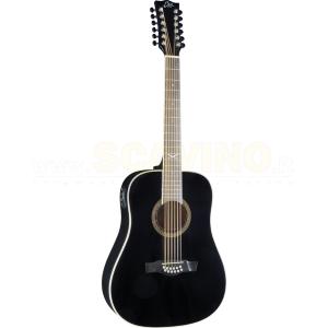 EKO NXT D100e XII See Through Black CHITARRA ACUSTICA ELETTRIFICATA 12 CORDE NERA