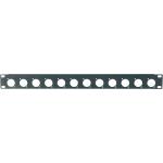 PANNELLO RACK 12 FORI XLR 1U RACK 19 "