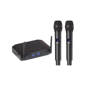 SOUNDSATION WF-U216HH Radiomicrofono Doppio UHF con 16+16 Canali e due microfoni palmari 