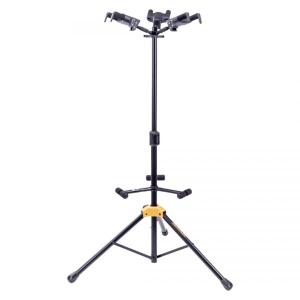 Stand Supporto per 3 Chitarre / Bassi Nero Regolabile Hercules HCGS-432B+