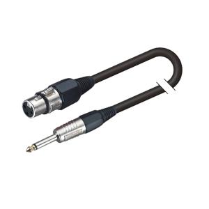 CAVO MICROFONICO BILANCIATO XRL 3P F - 6.3MM JACK MONO / 10MT