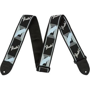 TRACOLLA FENDER® 2" MONOGRAMMED BLACK/LIGHT GREY/BLUE