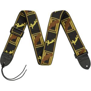 TRACOLLA FENDER® 2" MONOGRAMMED BLACK/YELLOW/BROWN