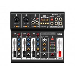 Italian Stagel 2Mix4FXu Mixer Audio Stereo a 4 Canali con DSP Effetti BY PROEL