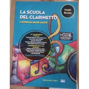 SERGIO BRUSCA LA SCUOLA DEL CLARINETTO A LEZIONE DAI GRANDI MAESTRI ED. CURCI EC12282