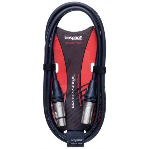 Cavo schermato bilanciato serie Professional per microfono, realizzato con due cannon XLR Neutrik (R). Lunghezza 6 m.