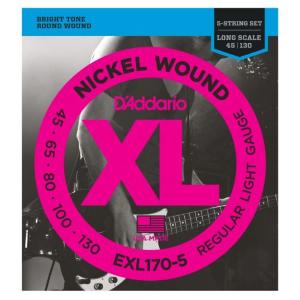 CORDIERA PER BASSO ELETTRICO D'Addario EXL170-5 Regular Light 045/130