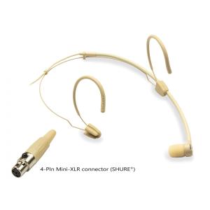 SOUNDSATION VISAGE-CO1D BG MIC. AD ARCHETTO CARDIOIDE, MINI-XLR 4 PIN, BEIGE (TIPO SHURE®)