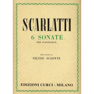 6 sonate per pianoforte. Spartito. Revisione Silvio Scionti 
