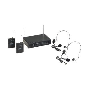 SOUNDSATION WF-V21PPA RADIOMICROFONO VHF DOPPIO PLUG AND PLAY CON 2 BODYPACK E ARCHETTI (213.0 MHZ - 215.5 MHZ)