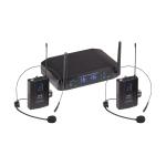 SOUNDSATION WF-U216PP SISTEMA A RADIOMICROFONO DOPPIO UHF DA 16+16 CANALI CON DUE MICROFONI AD ARCHETTO E DUE TRASMETTITORI TASCABILI